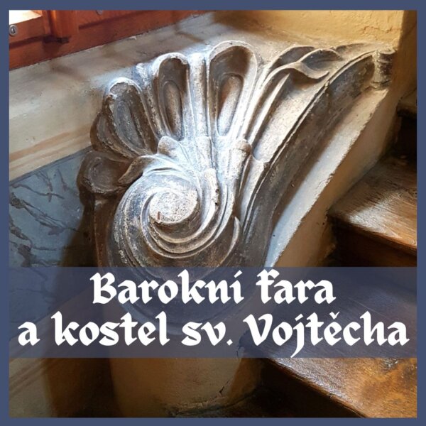 Fara sv. Vojtěcha, barokní výzdoba schodiště